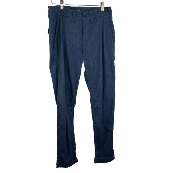 Duer Pleated Lightweight Dark Denim Pants with/ Flap Pockets Womens Size 30 X 31 - Picture 2 of 11